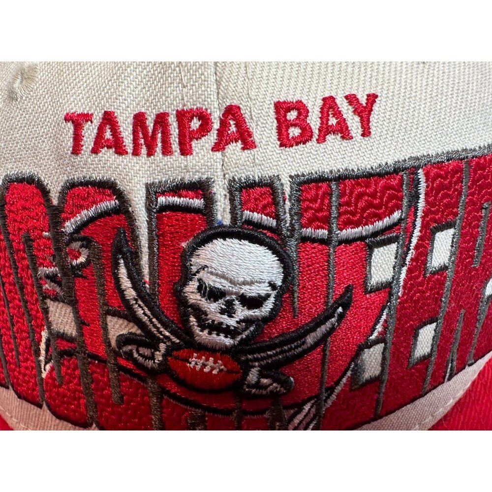 Tampa Bay Buccaneers New Era 9Fifty Snapback Hat Cap Cream and Red - Picture 14 of 16
